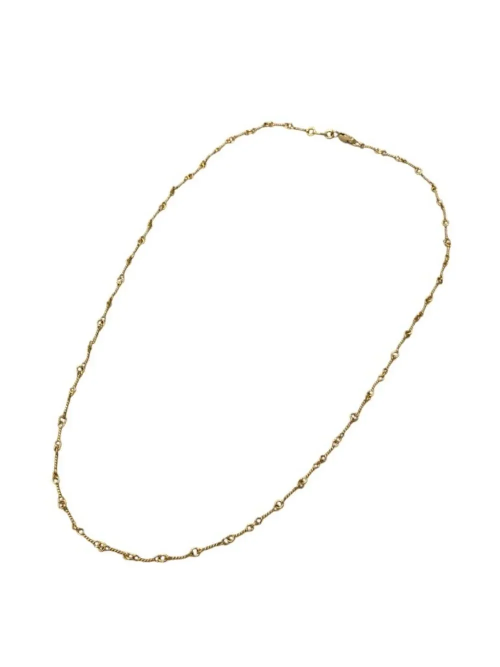 Chrome Hearts Necklace Neckchain T 18 Twisted Chain 18.0 Inch 22 Gold